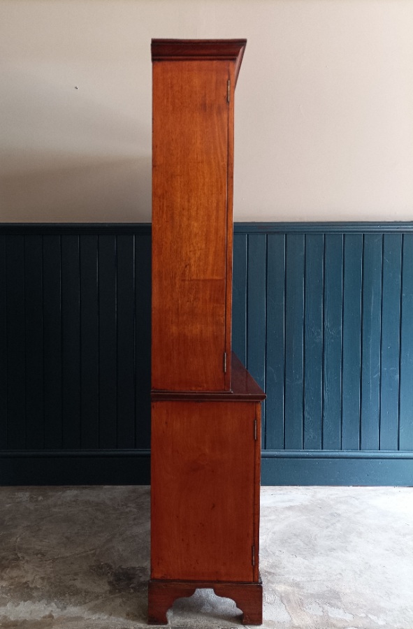 19th Century Mahogany Display Cabinet Bookcase (5).jpg